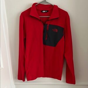 The North Face Fleece Red and Black Pullover